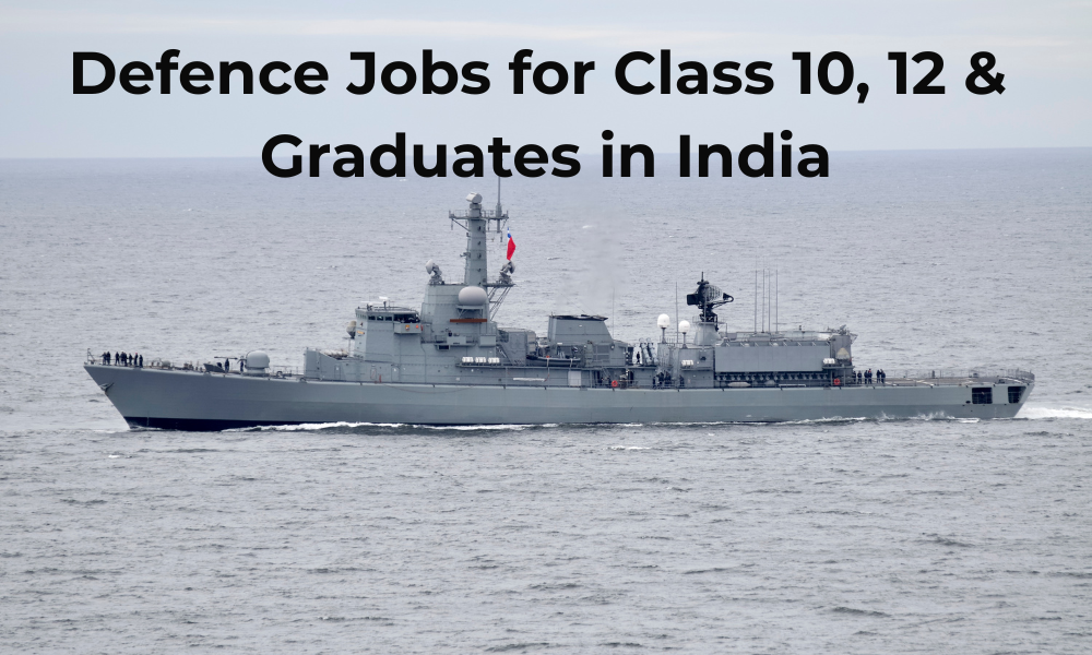 Top 10 Defence Jobs for Class 10, 12 & Graduates in India